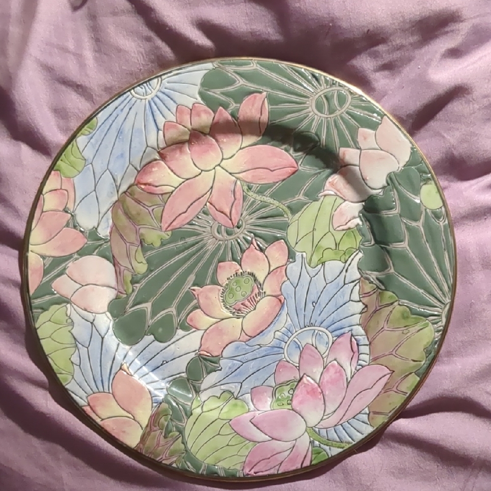 Antique The Great Qing Empire Tongzhi Period Porcelain Plate 10.5" 19TH Century